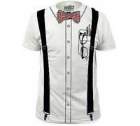 Nerd T-Shirt Papillon Studente Scuola Vestito T-Shirt S-2XL