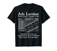 Nerd Vintage Ada Lovelace Insegnante di matematica di informatica Maglietta