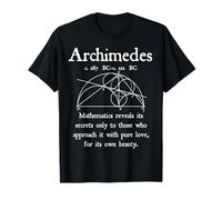 Nerd Vintage Archimede Matematica Bellezza Matematica Insegnante Maglietta