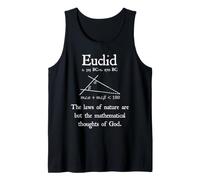 Nerd Vintage Euclide Matematica Citazione Matematica Geometria Insegnante Canotta