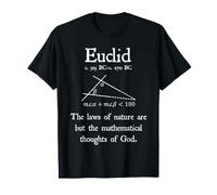Nerd Vintage Euclide Matematica Citazione Matematica Geometria Insegnante Maglietta