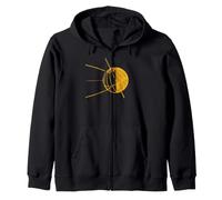 Nerd Vintage Halloween Terra Stagione Pianeta Orbit Corey Felpa con Cappuccio