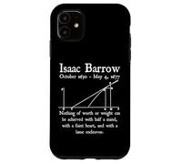 Nerd Vintage Isaac Barrow Calcolo Algebra Matematica Insegnante Custodia per iPhone 11