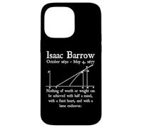 Nerd Vintage Isaac Barrow Calcolo Algebra Matematica Insegnante Custodia per iPhone 14 Pro Max