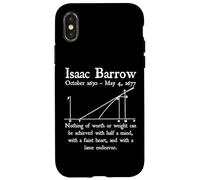 Nerd Vintage Isaac Barrow Calcolo Algebra Matematica Insegnante Custodia per iPhone X/XS