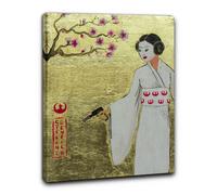 NerdArt quadro Leia ukiyo-e fumetti comics super eroi manga cartoni star wars
