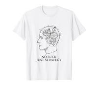 Nerdiger - Gioco da Tavolo con Scritta No Luck Just Strategy Maglietta
