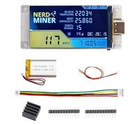 NerdMiner V2 Pro 307KH/S T Display S3 Bitcoin Solo Lottery Bitcoin BTC Miner con Batteria/Schermo a colori TFT da 1,9″ ESP32-R8 Basso consumo energetico Compatibile con NerdMiner v2(V1.6.01 Versioni)