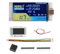 NerdMiner V2 Pro 307KH/S T Display S3 Bitcoin Solo Lottery Bitcoin BTC Miner con Involucro/Schermo colori TFT da 1,9″ ESP32-R8 Basso consumo energetico Compatibile con NerdMiner v2(V1.6.01 Versioni)
