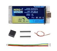NerdMiner V2 Pro 307KH/S T Display S3 Bitcoin Solo Lottery Bitcoin BTC Miner con Schermo a colori TFT da 1,9″ ESP32-R8 Basso consumo energetico Compatibile con Nerd Miner v2(V1.6.01 Versioni)