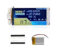 NerdMiner V2 Pro T-Display ESP-S3 Modulo NerdMiner 78KH/s Bitcoin Solo Lotterie BTC Miner Modulo Tipo C, con display TFT da 1,9", V1.6.01 con WiFi/BLE 5.0 (con batteria)