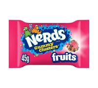 Nerds Gummy Cluster Caramelle Croccanti Gusto Frutta Espositore da 45g x20 Buste
