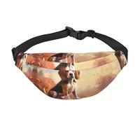 Nerdy Beagle - Marsupio a tracolla grande, alla moda, da viaggio, casual, per ragazzi, adatto per sport, corsa, ciclismo, viaggi, pesca