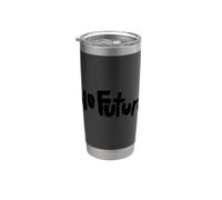 Nerdy Iconic No Future Sci-Fi Punk Insegnante di Scienze Nero Bicchiere termico in acciaio inox doppia parete