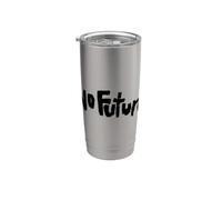 Nerdy Iconic No Future Sci-Fi Punk Insegnante di Scienze Nero Bicchiere termico in acciaio inox doppia parete