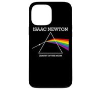 Nerdy Isaac Newton Prisma Gravity of the Moon Rock Musica Regalo Custodia per iPhone 13 Pro Max