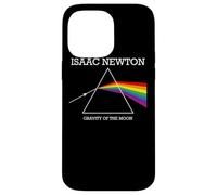 Nerdy Isaac Newton Prisma Gravity of the Moon Rock Musica Regalo Custodia per iPhone 14 Pro Max