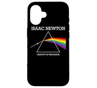 Nerdy Isaac Newton Prisma Gravity of the Moon Rock Musica Regalo Custodia per iPhone 16