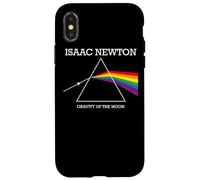 Nerdy Isaac Newton Prisma Gravity of the Moon Rock Musica Regalo Custodia per iPhone X/XS