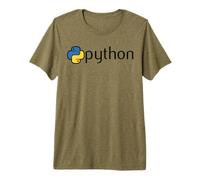 Nerdy Python Programmatore di Computer Geek Insegnante di Matematica Maglietta Premium