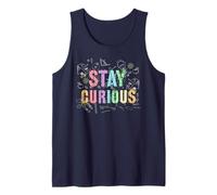 Nerdy Stay Curious Scienza Biologia Crew Insegnante Think Geek Canotta