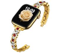 Nereides Mental Band Compatible with Apple Watch Strap 42mm 41mm 40mm 38mm, Elegant Bracelet Strap for iWatch Series 11/10/9/8/7/6/5/4/SE/SE2/SE3/3/2/1
