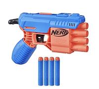 Nerf Alpha Strike, blaster Claw QS-4 e 4 dardi originali Nerf Elite in gommapiuma, blaster a 4 dardi, semplici da caricare, armare e lanciare