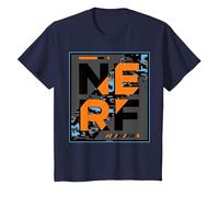 Nerf Camouflage Glitch Poster Maglietta, Bambini, Navy, 12 Anni