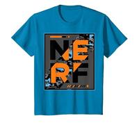 Nerf Camouflage Glitch Poster Maglietta, Bambini, Zaffiro, 12 Anni