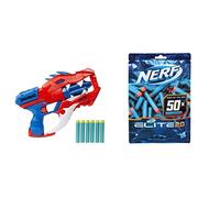 Nerf DinoSquad, blaster lancia-dardi Raptor-Slash, tamburo rotante da 6 dardi, r