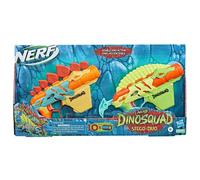 Nerf - DinoSquad Stego-Duo - 2 blaster in schiuma giocattolo - 10 freccette