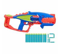Nerf DinoSquad - Terrodak, 12 dardi Elite, design a forma di dinosauro, blaster in gommapiuma da 4 dardi per giochi all'aperto di bambini e bambine