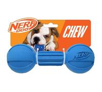 Nerf Dog Barbell, Giocattolo da Masticare, 19 cm, Blu