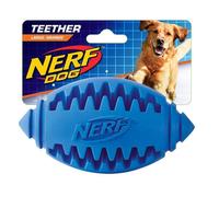 NERF DOG PALLA DENTAL FOOTBALL GOMMA BLU 12CM