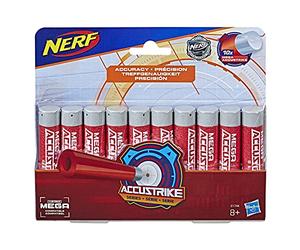Nerf E1744EU7 Accustrike 10 Dart refill, multicolore