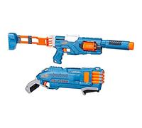 Nerf elite 2.0 double defense 2-blaster pack, include blaster spectre rev-5 6-in-1, blaster warden db-8, 40 dardi nerf elite