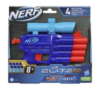 Nerf Elite 2.0 Prospect QS-4 Blaster, Wild Edition Color Design, 8 Nerf Elite Freccette, 4-Dart Blasting, Targeting Scope, Pull Back Priming