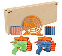 Nerf Elite 2.0 - Set Face Off Target, include 2 blaster lancia-dardi in gommapiuma, bersaglio e 12 dardi Nerf Elite