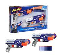 Nerf Elite Disruptor confezione da 2, 2 blaster Disruptor, 12 dardi Nerf Elite, tamburo rotante da 6 dardi