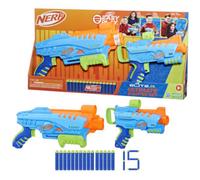 Nerf Elite Jr - Set Ultimate Starter, 2 blaster facili da usare, 15 dardi Elite, 2 bersagli, per giochi all'aperto