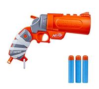 NERF Fortnite Flare Dart Blaster, Break-Open Dart Loading, Includes 3 Mega Darts That Whistle Through The Air, Pull-Down Priming Handle