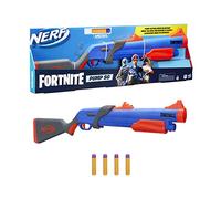 Nerf Fortnite Pump SG Blaster - Mega Dart Blaster, pompa di massa, carico culturale, 4 freccette ufficiali Mega - per giovani, adolescenti e adulti