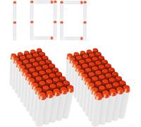 Nerf - Freccette di ricambio fosforescenti al buio, 7,2 cm, per pistola giocattolo Nerf N-strike serie Elite, freccette di ricambio in schiuma per allenamento bersaglio (confezione da 100)
