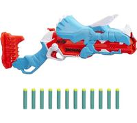 Nerf DinoSquad - Tricera-blast (blaster con alloggiamento per caricamento di 3 dardi, con supporto dardi e design dinosauro Triceratopo, include 12 dardi Elite)