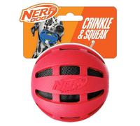 Nerf Hasbro Dog Crunchable Rubber Ball, da 4 Pollici, Rosso