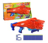 Nerf Junior Wild - Lionfury, blaster facile da usare, 16 dardi Elite, blaster , giocattoli a tema leoni, giocattoli da esterno