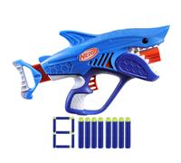 NERF Junior Wild Sharkfire Easy Play Dart Blaster 8 freccette Nerf Elite Nerf Blaster Shark Giocattoli per bambini e bambine di 6 anni e oltre Gi