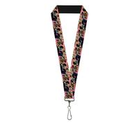 Nerf Lanyard, Nerf Do the Impossible Players Pose Multi Color Black, Elastic