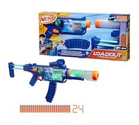 NERF Loadout, Cyberlight Ghost, lanciatore in schiuma e 24 freccette N1