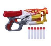 Nerf Mega Cycloneshock Toy Blaster HotRod Color Style 6-Dart Drum 6 Accustike Mega Darts Easy Priming (Amazon Exclusive)